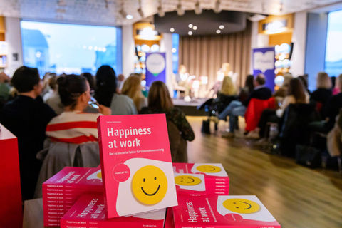 Buch Happiness at Work Vortrag Interview