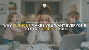 Emotionally exhausted person feeling overwhelmed by constantly being needed by others