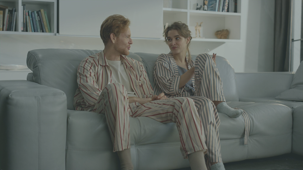 Two people having a calm and supportive conversation that reflects emotional safety, trust, and healthy communication.
