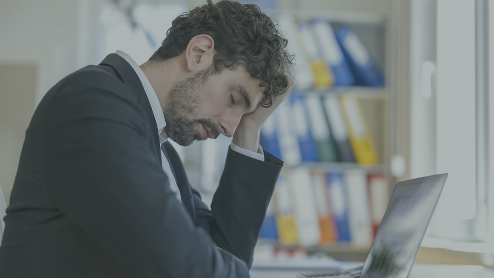 Professional appearing productive while experiencing emotional exhaustion.