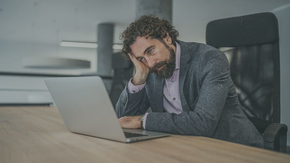 Professional appearing productive and successful while privately struggling with emotional exhaustion and burnout.