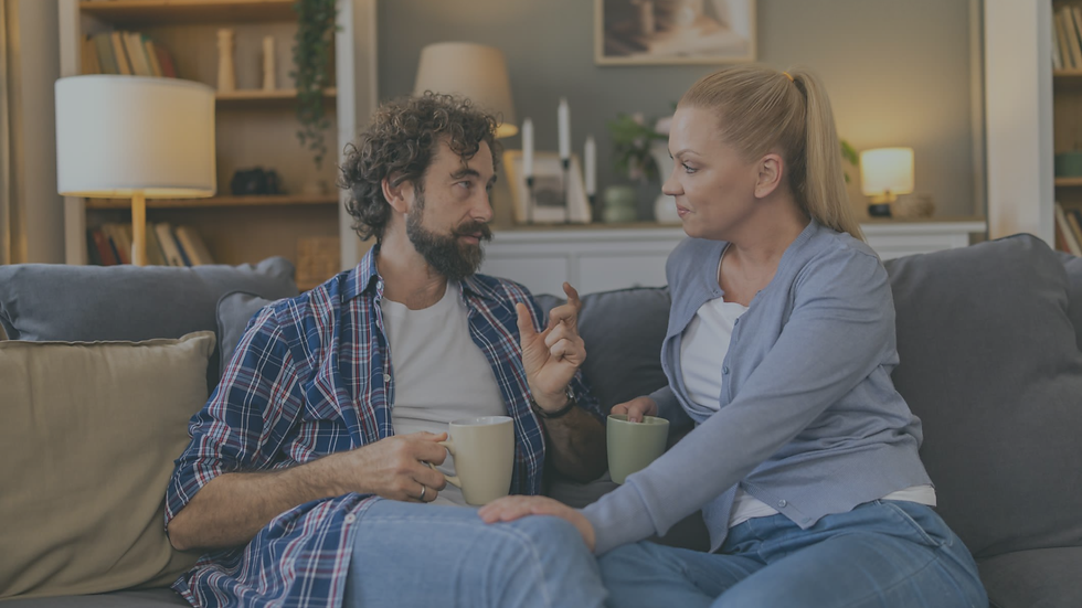 Couple sharing a calm moment while learning to feel safe and secure in a healthy relationship