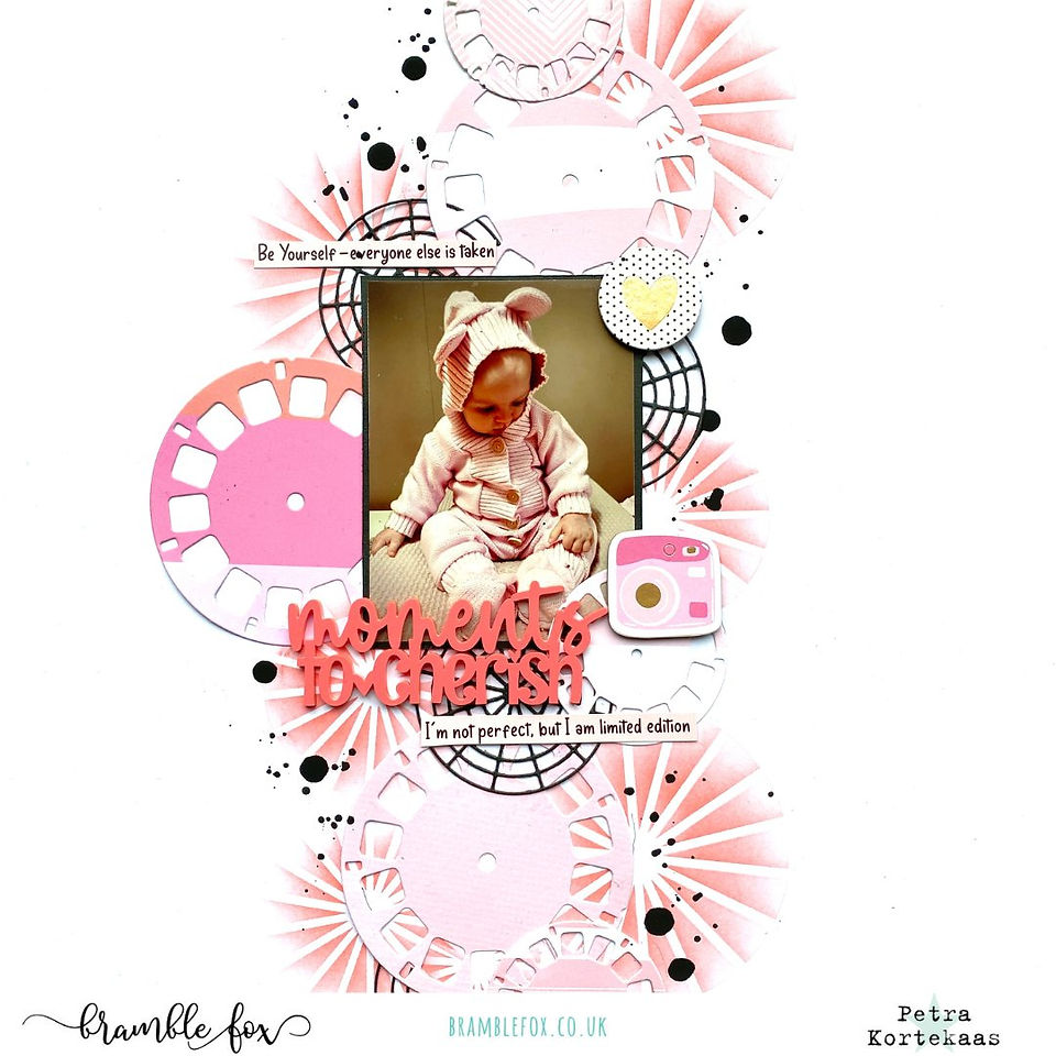baby scrapbook layout
