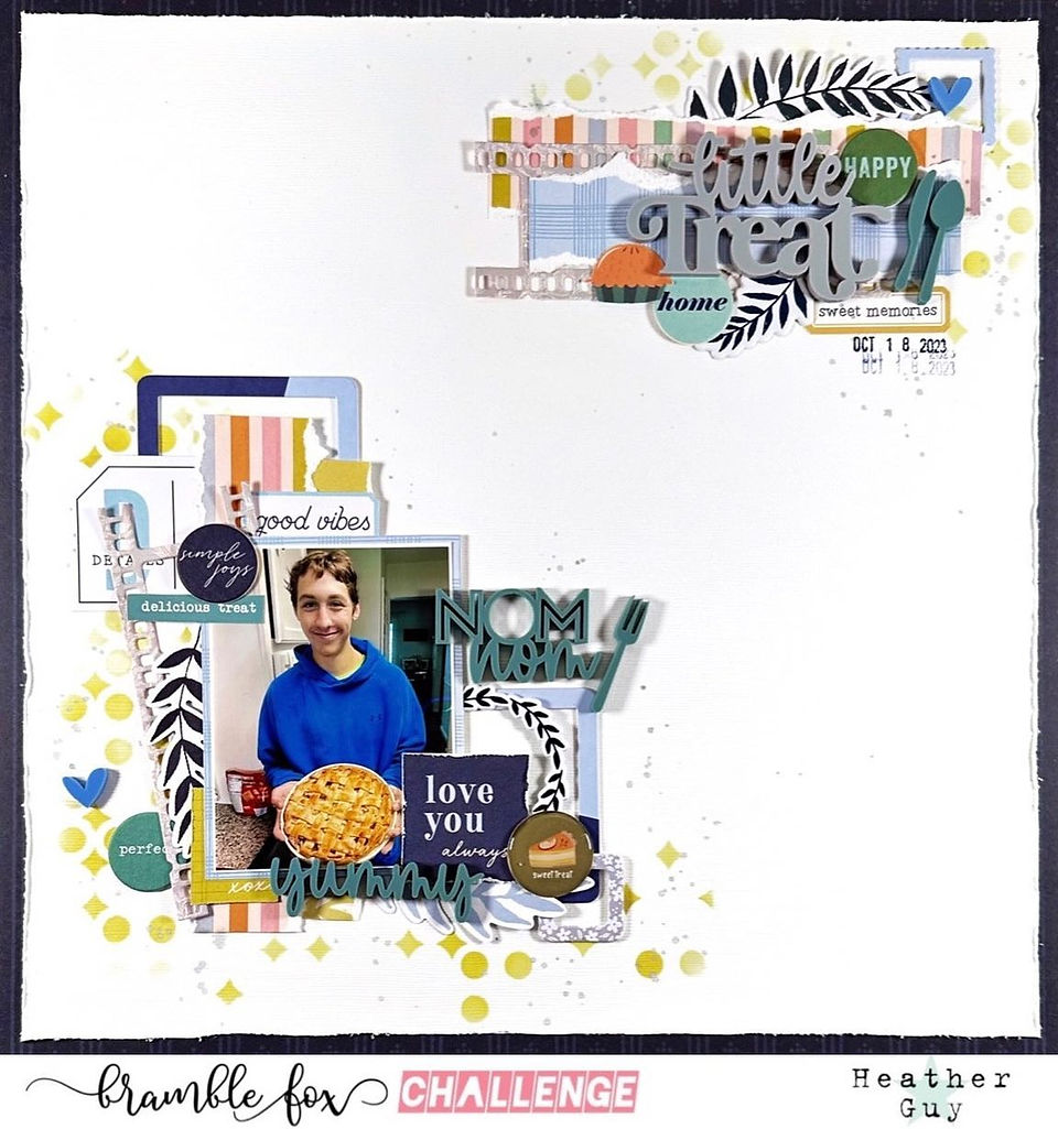 baking scrapbook layout