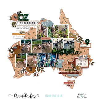 Australia scrapbook layout