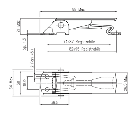 Thumbnail: CIERRE TENSOR INOX TL17-1BP