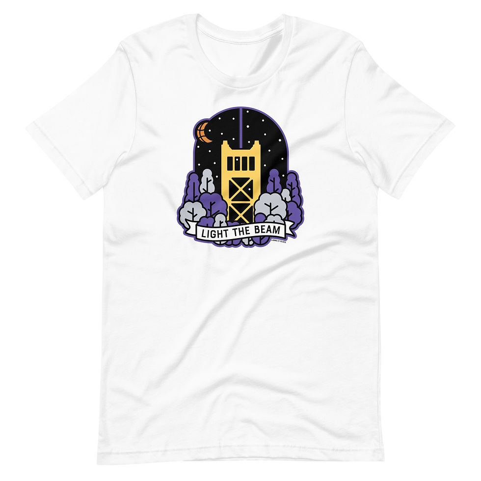 Thumbnail: Light the Beam Sacramento Kangz Unisex T-Shirt