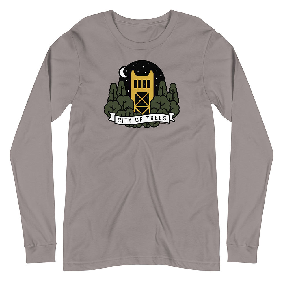 Thumbnail: City of Trees Unisex Long Sleeve T-Shirt
