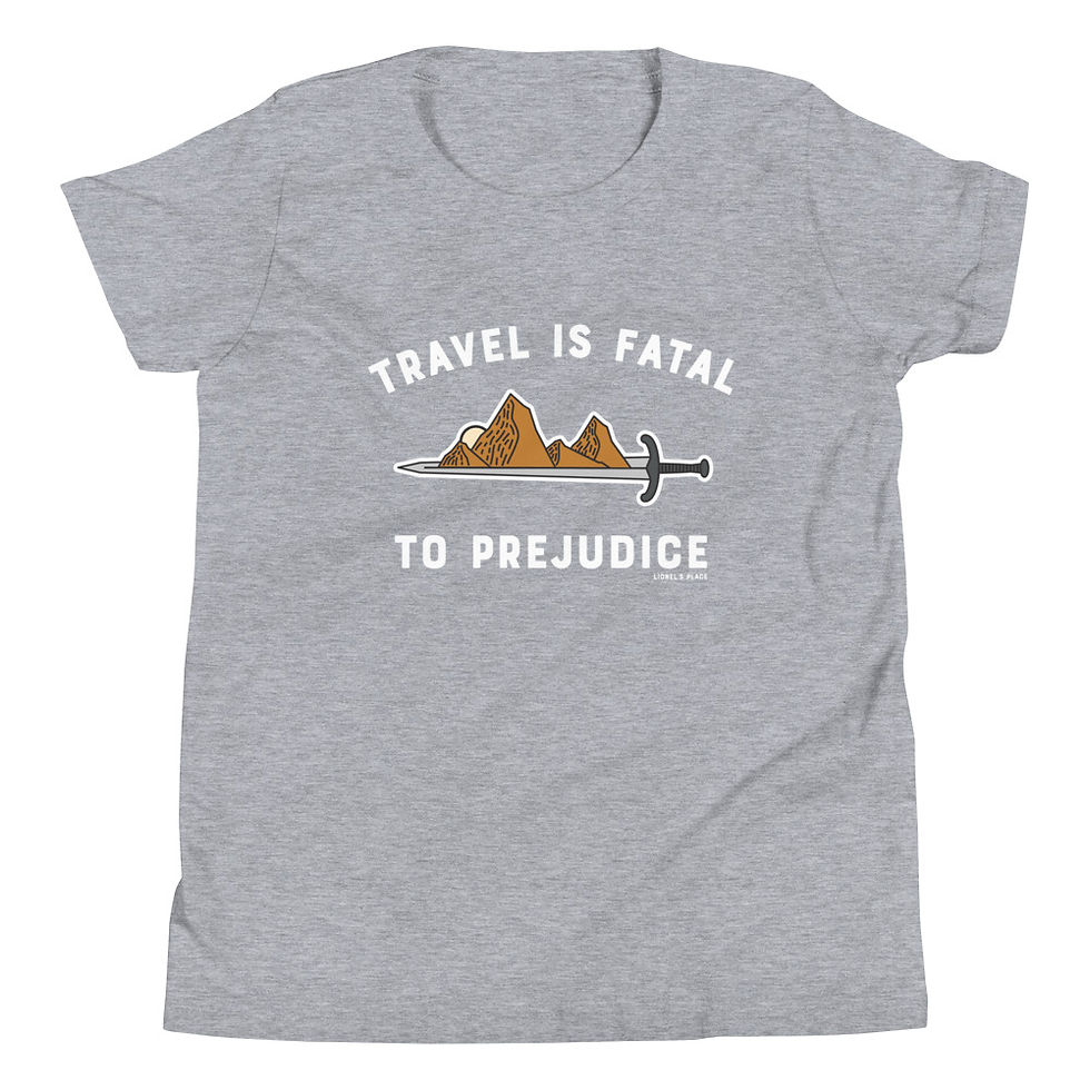 Thumbnail: Travel is Fatal to Prejudice Youth T-Shirt
