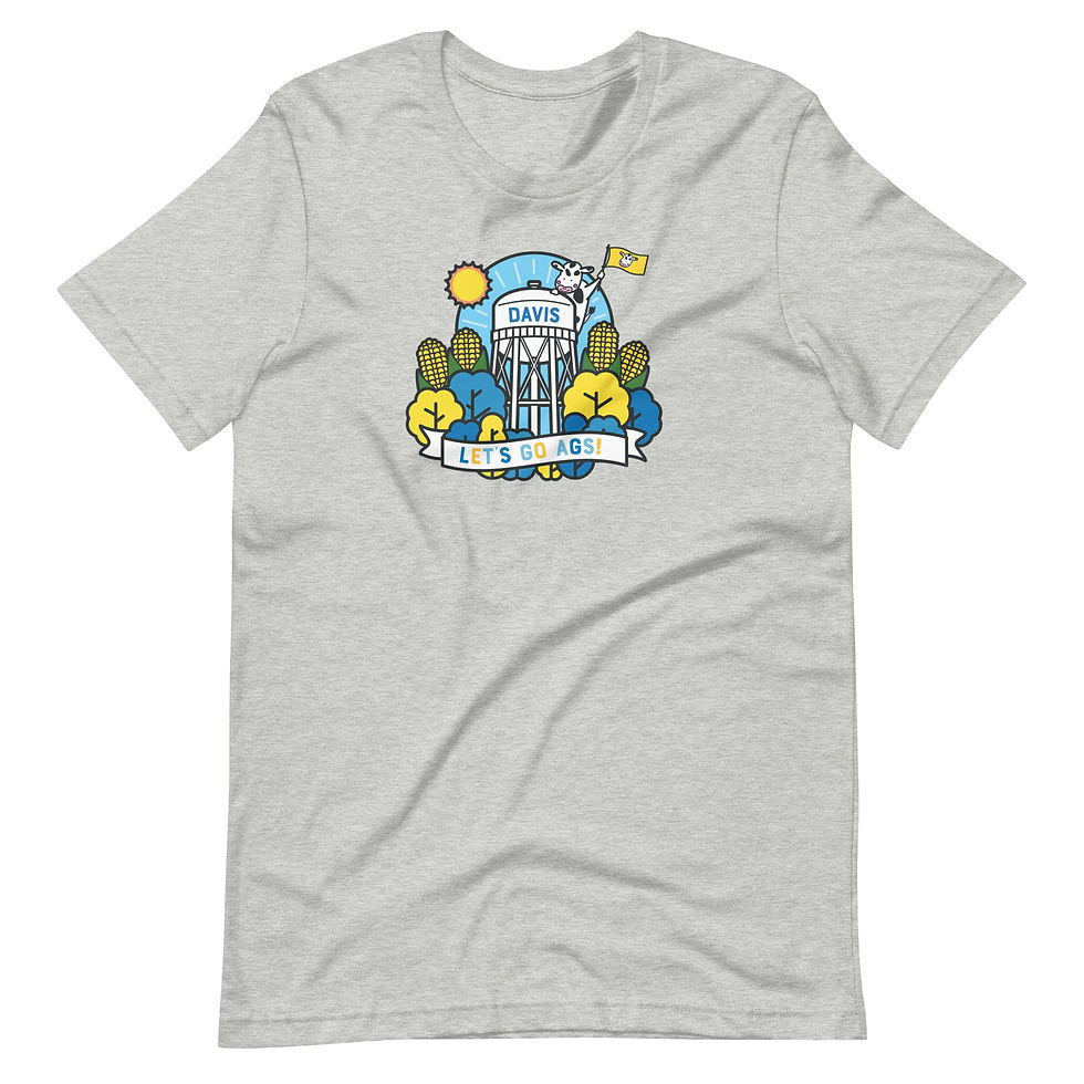 Thumbnail: Davis Let's Go Ags / Cow 4 Mascot T-Shirt