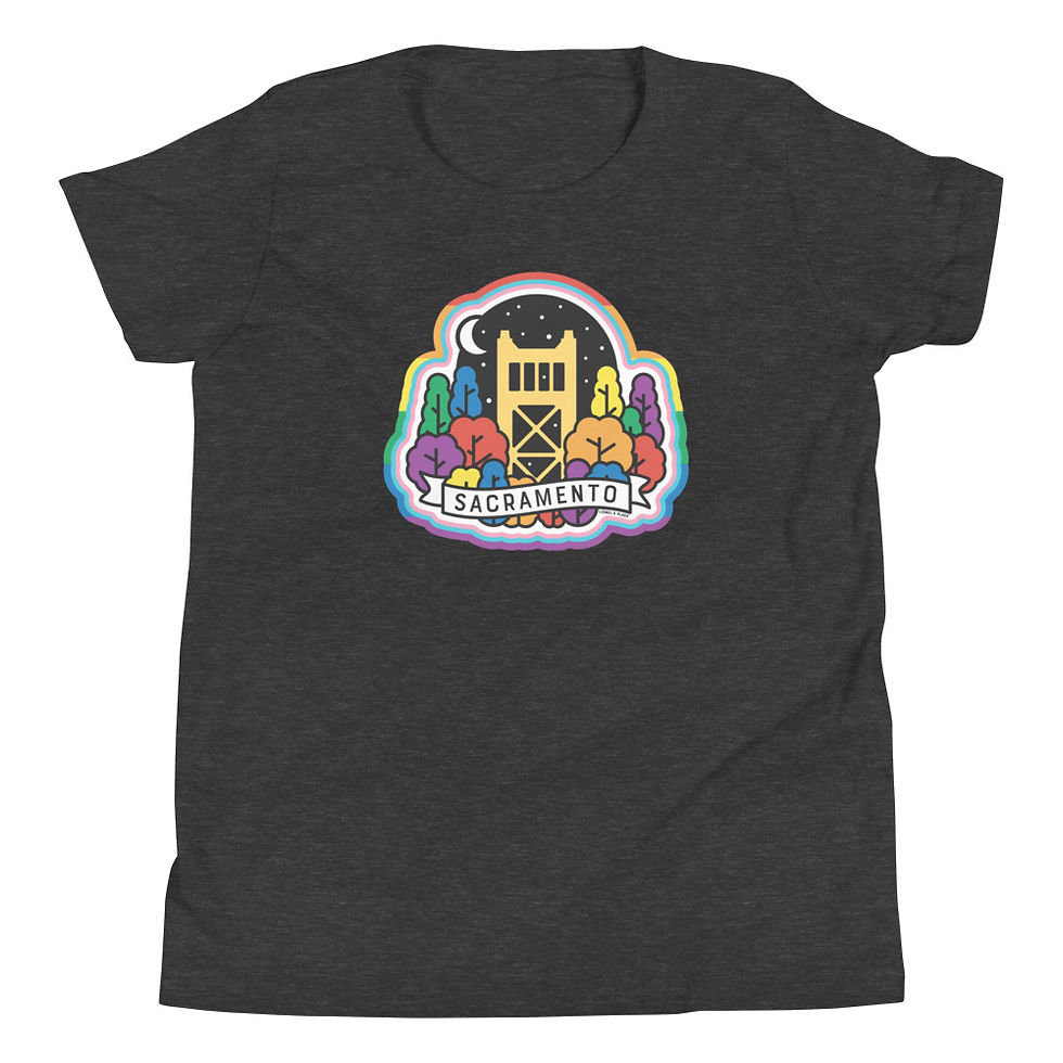 Thumbnail: Sacramento Pride Tower Bridge Youth T-Shirt