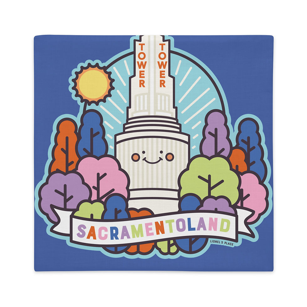 Thumbnail: Sacramentoland Tower Theatre Pillow Cover