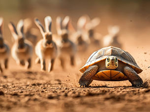 turtle leading race