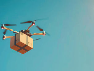 drone making a delivery