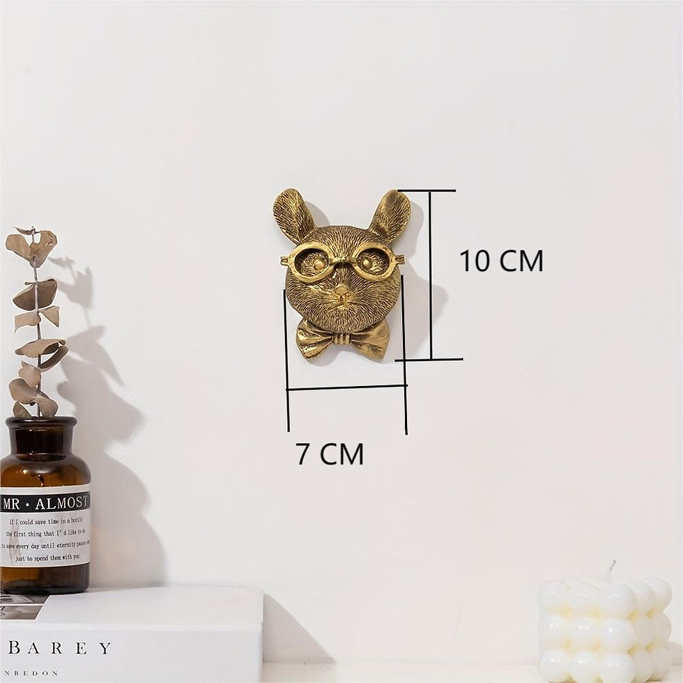 Thumbnail: Decor Wall Art Decor Deer Head Wall Hanging Home Decor Bronzed Resin Animal Hang