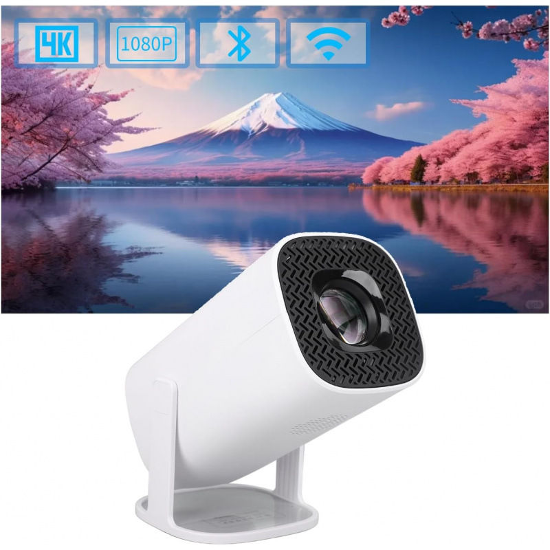Thumbnail: Mini Portable 1080P Native Projector Smart Home Theater LED 4K 8K Android Outdoo