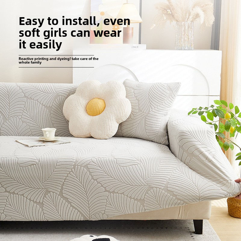 Thumbnail: Fleece Stretch Sofa Cover, One-Piece Full Coverage, Universal Seat Protector, An