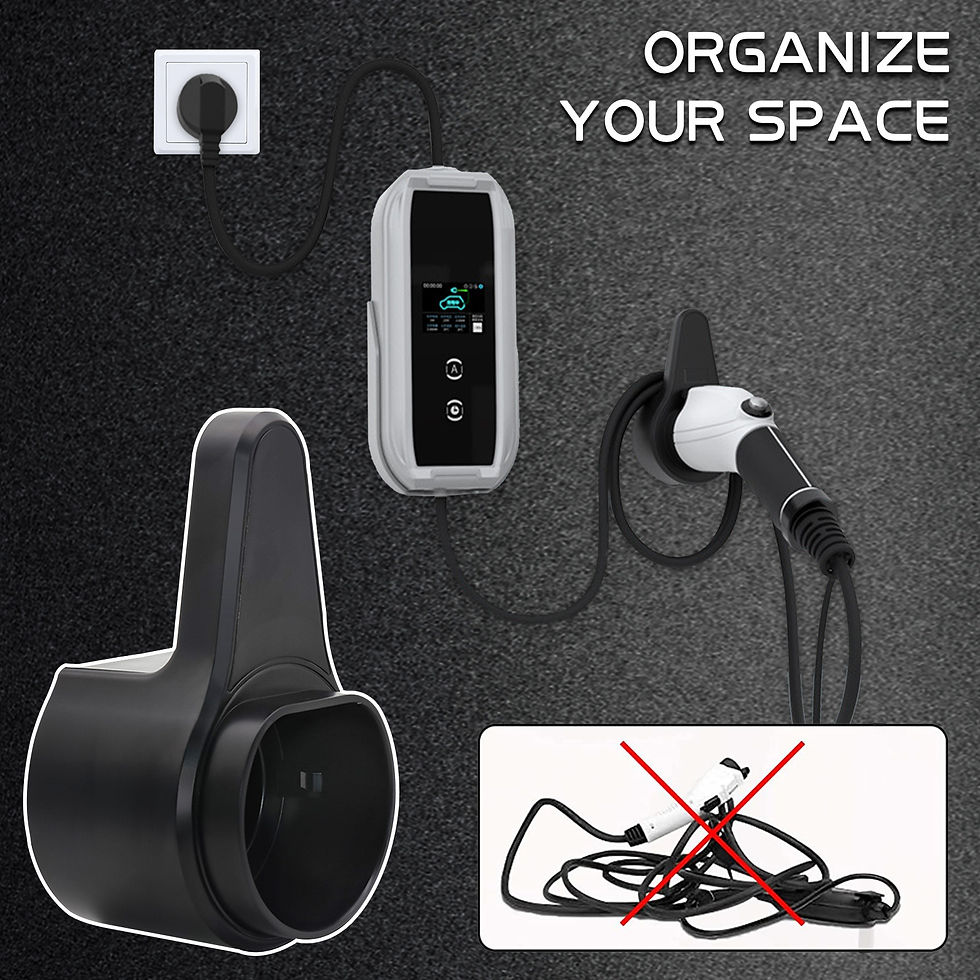 Thumbnail: EV Charger Holder Holster Dock Wall-Mount For Electric Vehicle Cars Type 2 Charg