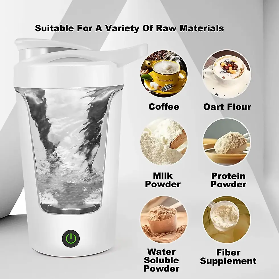 Thumbnail: 450ml Blenders Cup Electric Mixing Cup Portable Protein Powder Shaker Bottle Mix