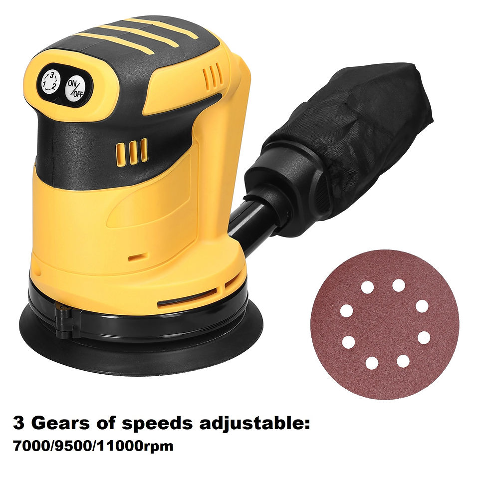 Thumbnail: 125mm Brush/Brushless Motor Cordless Orbital Sander Grinder Wood Metal Waxing Po