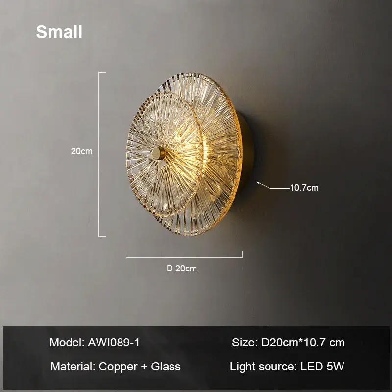 Thumbnail: Post-modern Home Decor Living Room Background Wall Lamp Bedroom Bedside Light Fi