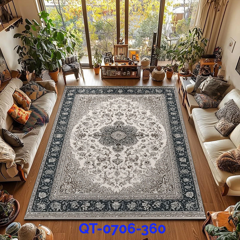 Thumbnail: RAKKS Retro Style Rugs for Bedroom Large Area Living Room Decoration Anti-slip C