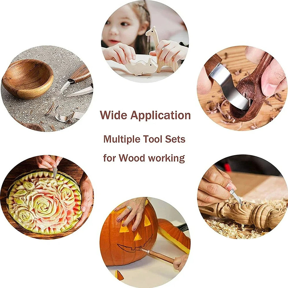 Thumbnail: Wood Carving Kit Tools Wood Carving Knife DIY Peeling Woodcarving Hand Tool Set