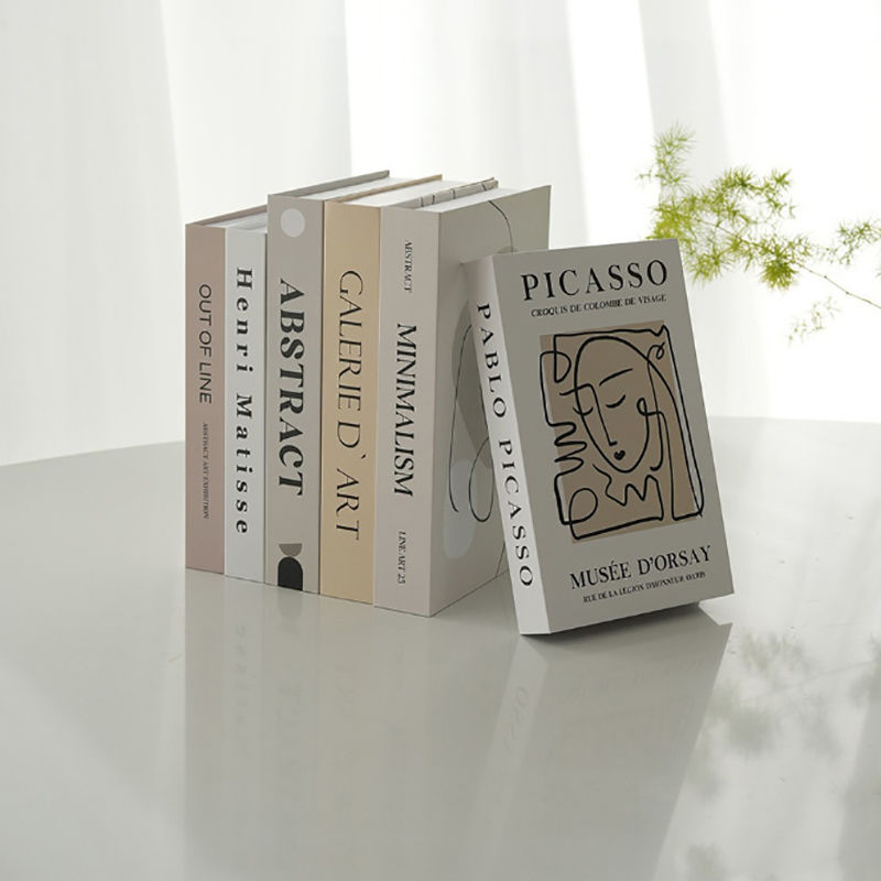 Thumbnail: Open Luxury Fake Book Decor Simulation book Minimalism Living Room Design deskto