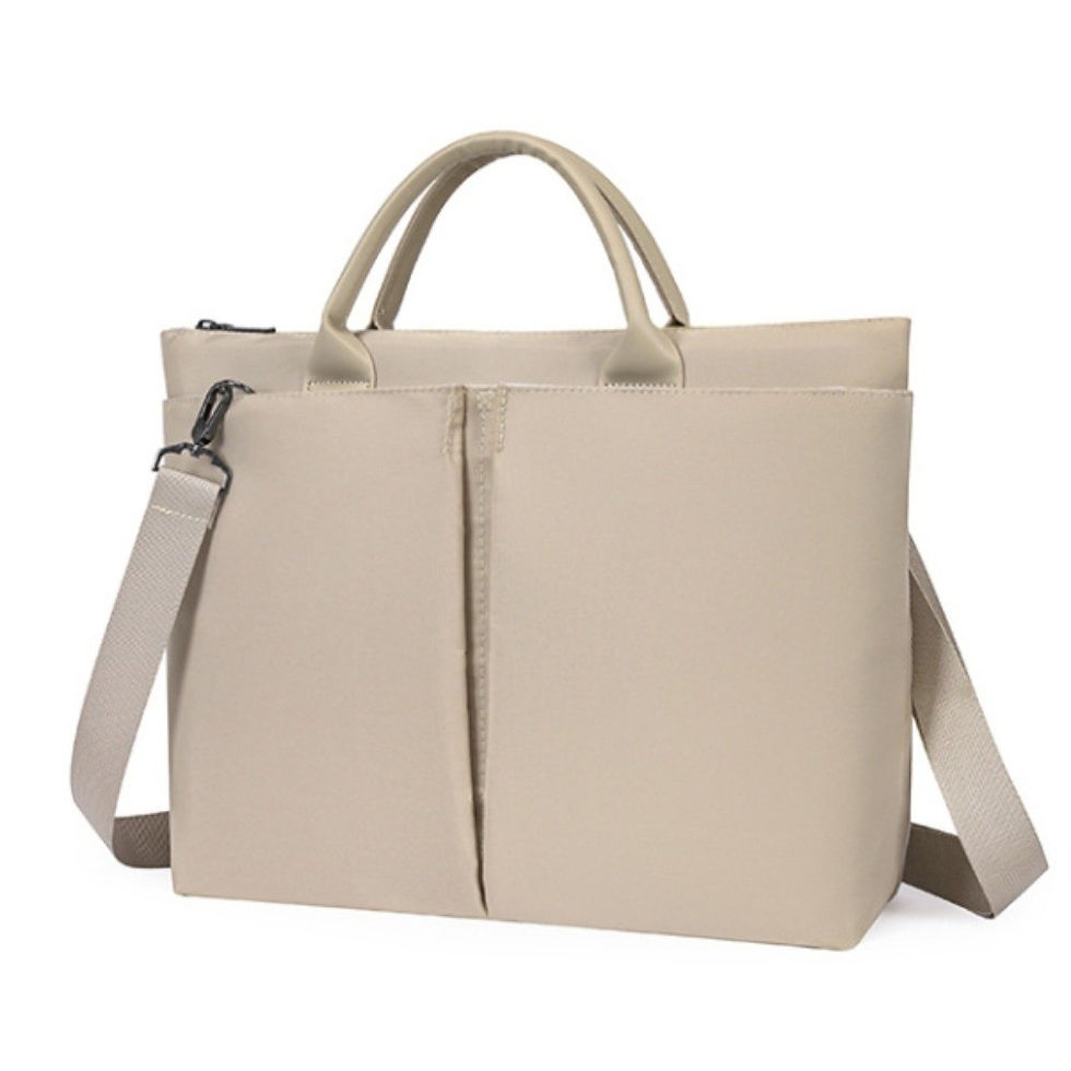 Thumbnail: Simple 15.6inch Portable Laptop Bags Shoulder Strap with Handle Laptop Handbag L