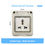Thumbnail: Herepow IP55 Waterproof Socket Universal UK EU FR Dual Standard Outdoor Power Ou