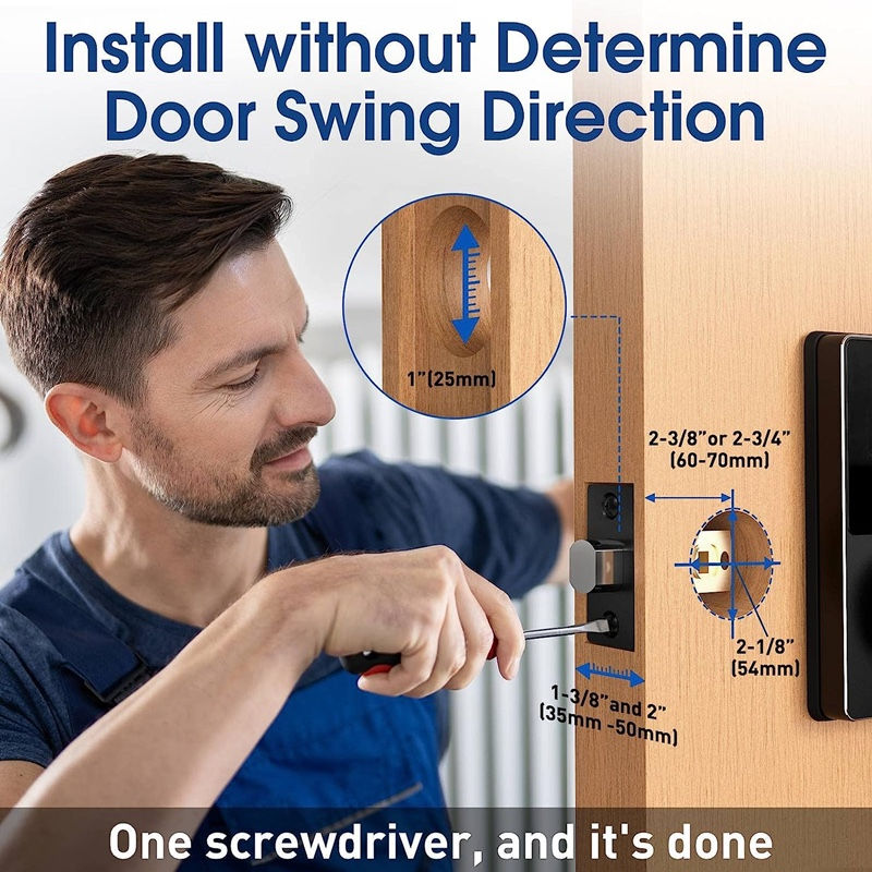 Thumbnail: Tuya Smart Home WiFi Lock Keyless Entry Door Lock With Touchscreen Keypad APP Co