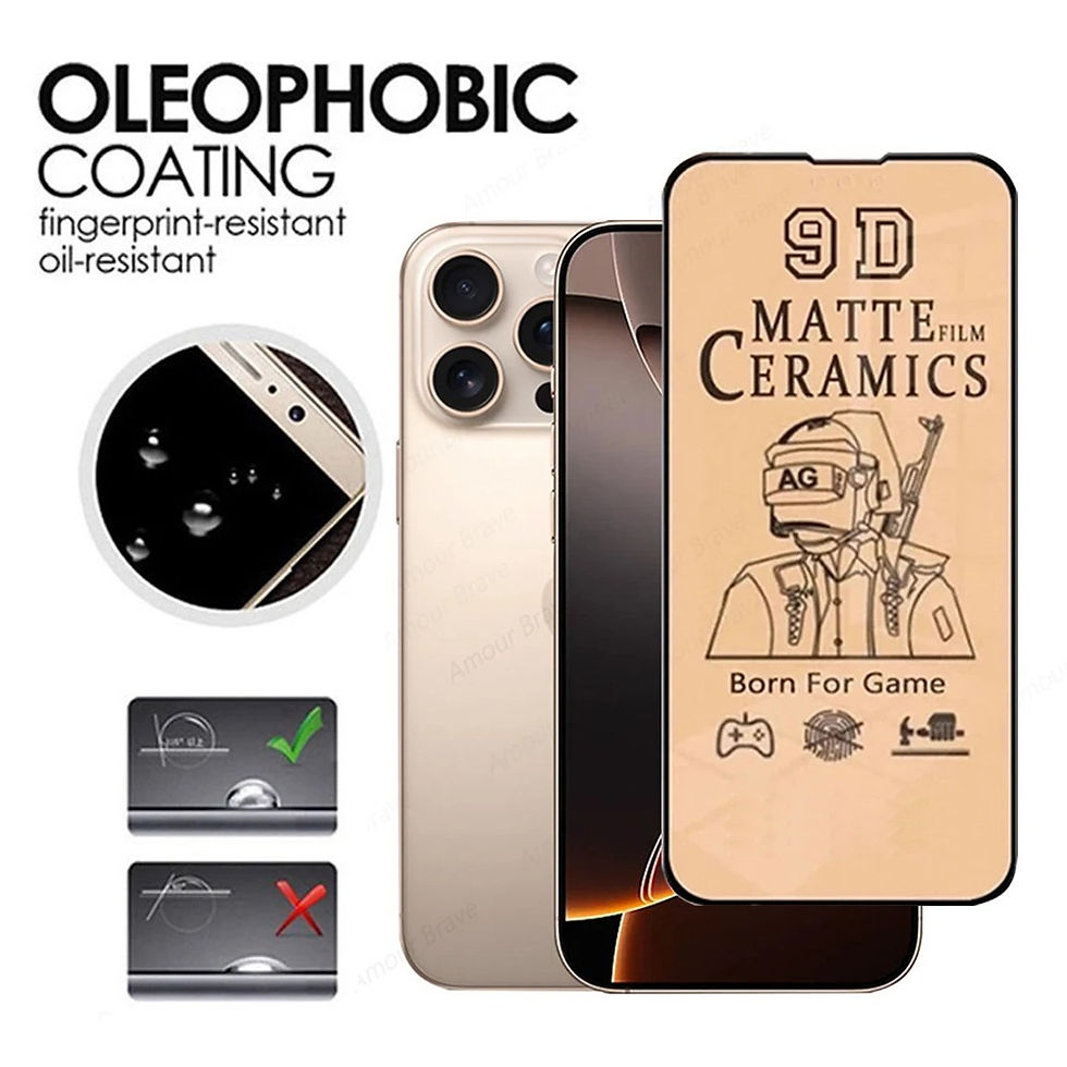 Thumbnail: Ceramic Screen Protector For iPhone 17 16 15 14 13 Pro Max Matte Ceramic Film Fo