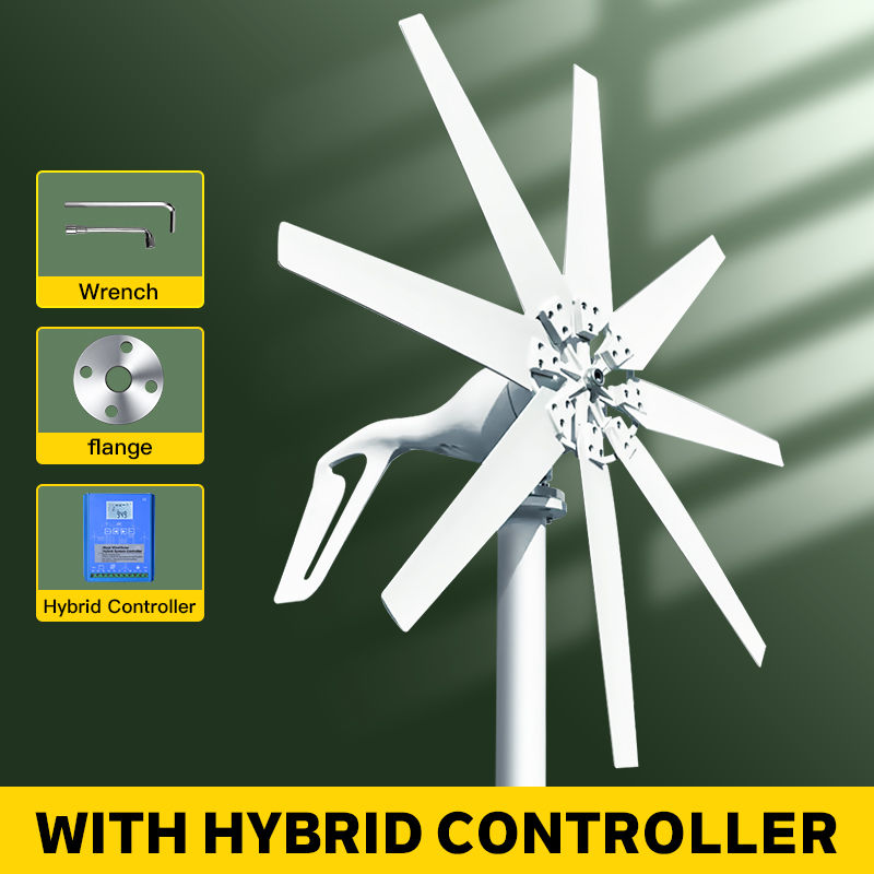 Thumbnail: 1000W Wind Power Turbines Generator 12V 24V Windmill Generator For Boat With MPP