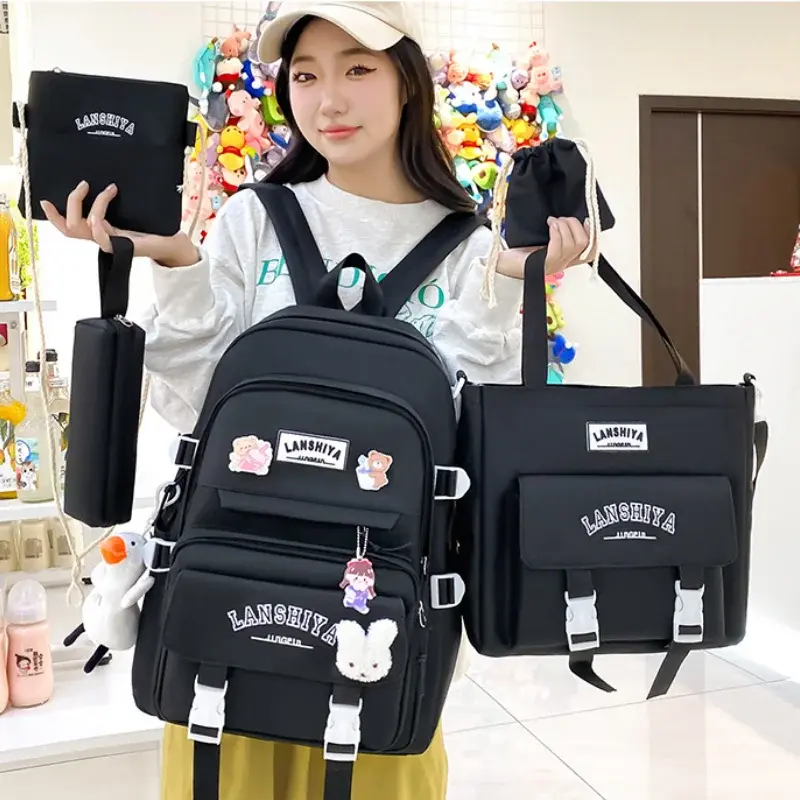 Thumbnail: Fashion Backpack Children's School Bag Elementary School Junior High School Bag
