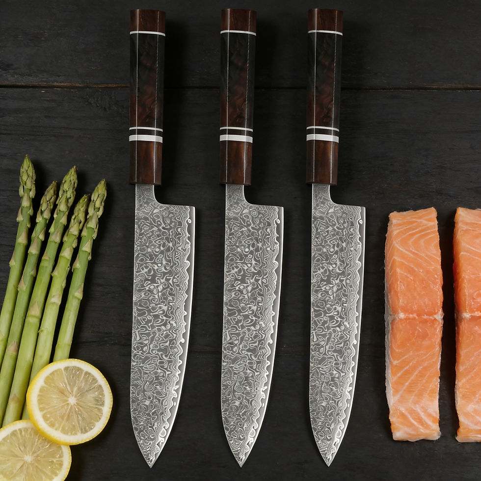 Thumbnail: 1/2/3PCS,Kitchen Knives 67 Layers Damascus Steel Chef Cooking knife Kiritsuke Kn