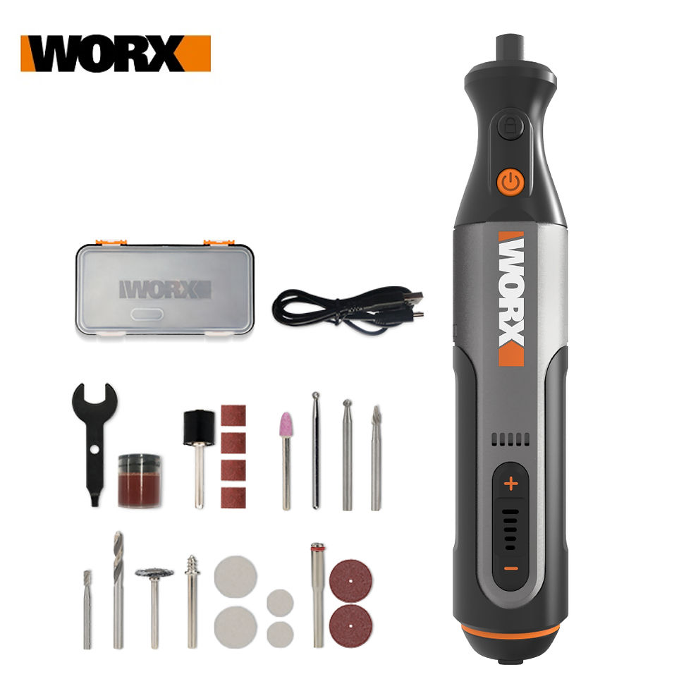 Thumbnail: Worx 8V Rotary Tool WX106 Cordless Mini Drill Engraving Grinding Polishing Machi