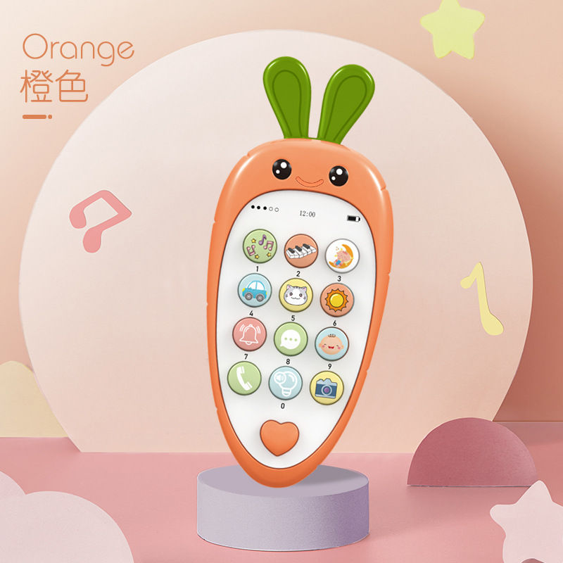 Thumbnail: Baby Phone Toy Music Sound Telephone Sleeping Toys With Teether Simulation Phone