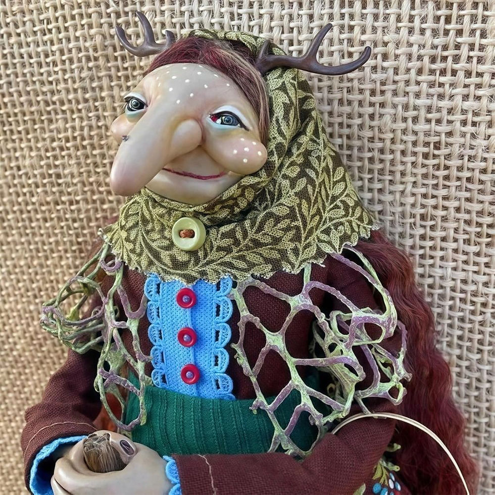 Thumbnail: Halloween Kitchen Witch Doll Witch Doll Door Decor Good Luck Charm Home Charming
