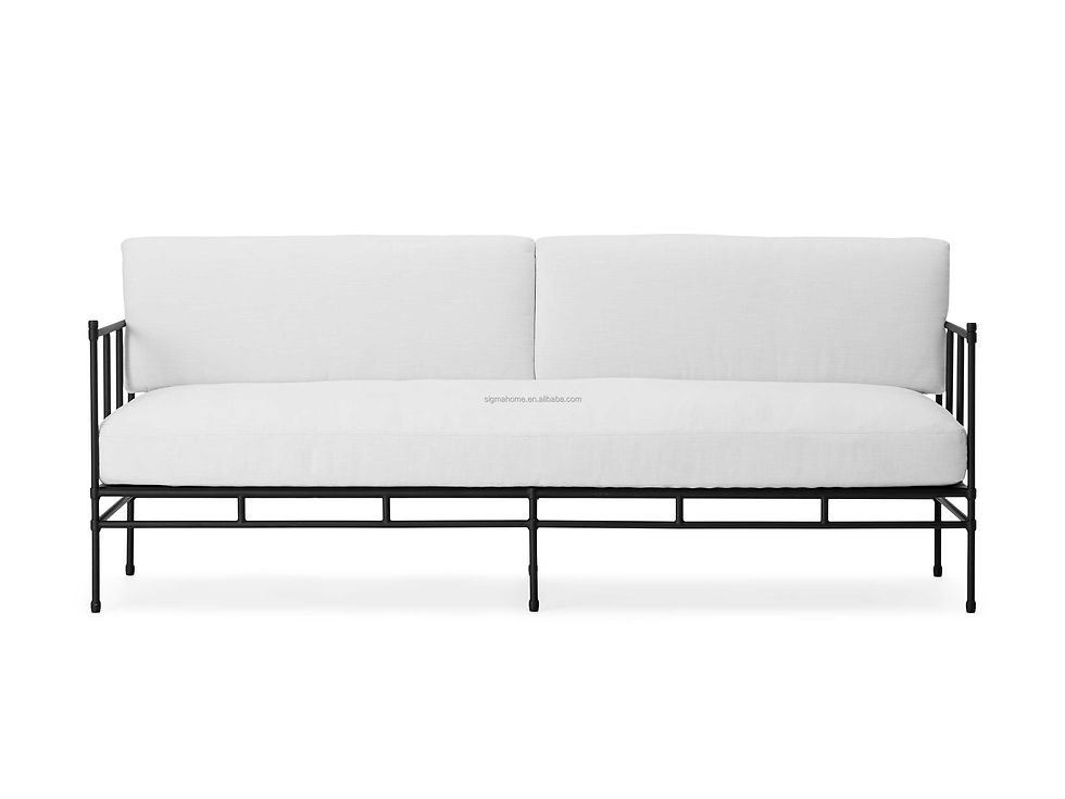 Thumbnail: Modern European Style Aluminum Outdoor Sofa Upholstered Classical Outdoor Lovese