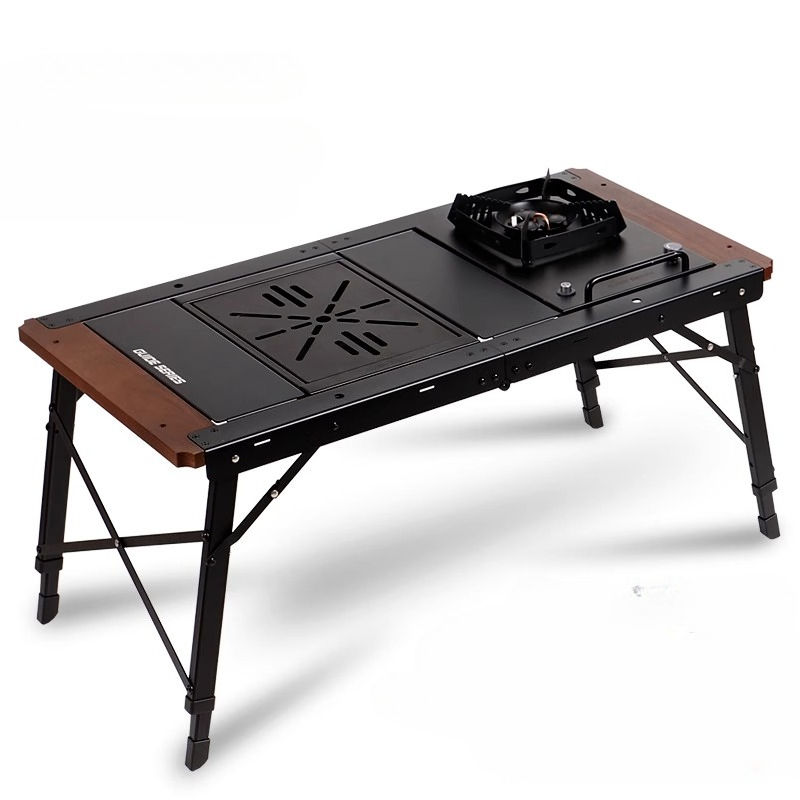 Thumbnail: Dining Waterproof Outdoor Table Black Balcony Portable Backyard Outdoor Table Ga