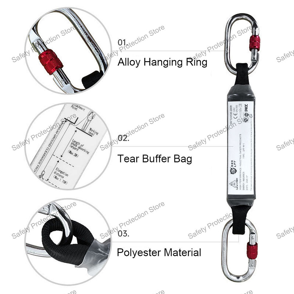 Thumbnail: Safety Harness Lanyard Shock Absorber High Altitude Work Fall Protection Safety