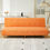 Thumbnail: Four seasons universal new solid color elastic armless sofa bed cover foldable t