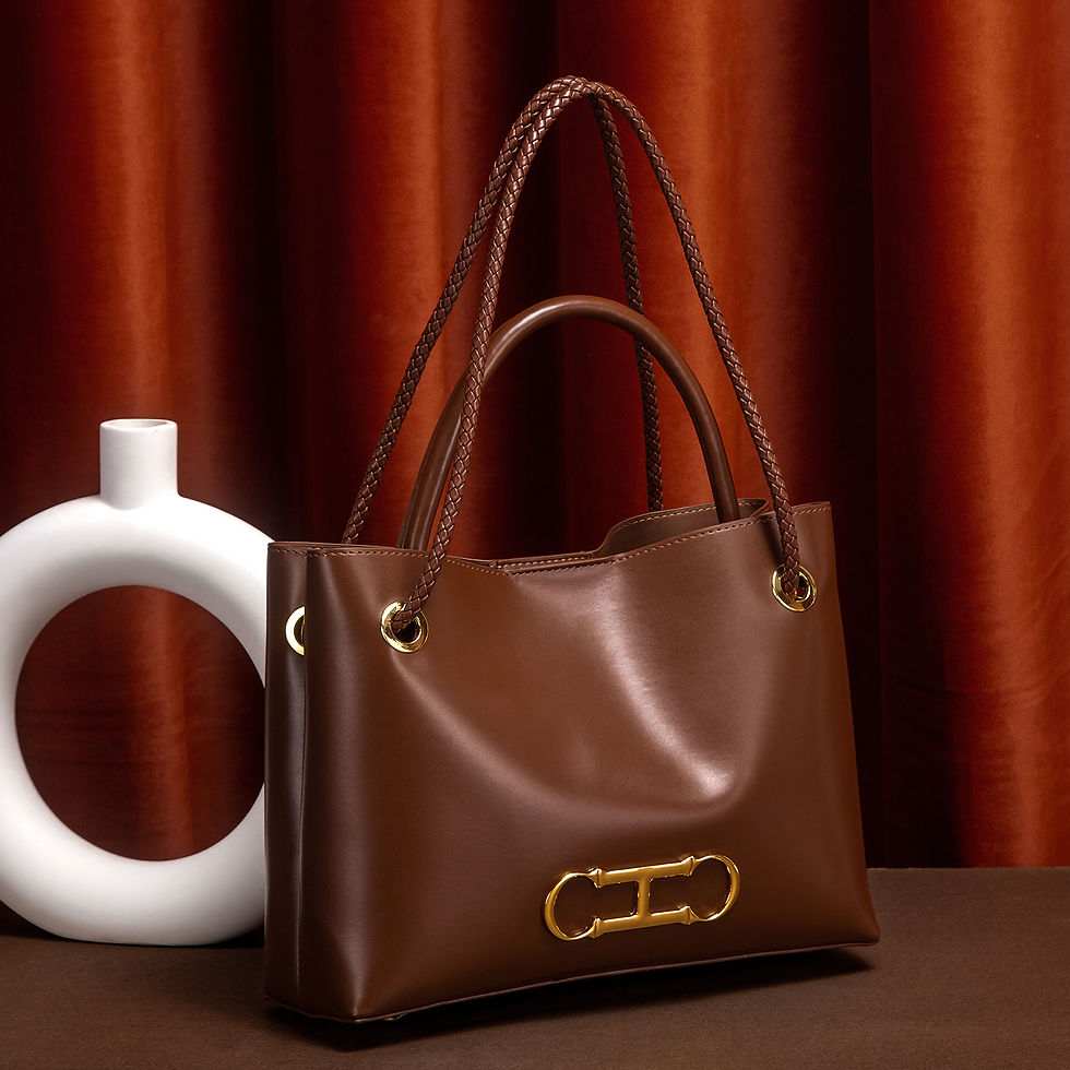 Thumbnail: Women's handbag 2026 autumn new black minimalist tote bag dual-use commuting wom