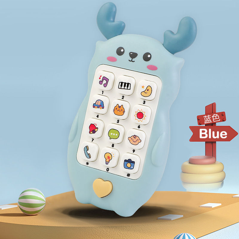 Thumbnail: Baby Phone Toy Music Sound Telephone Sleeping Toys With Teether Simulation Phone
