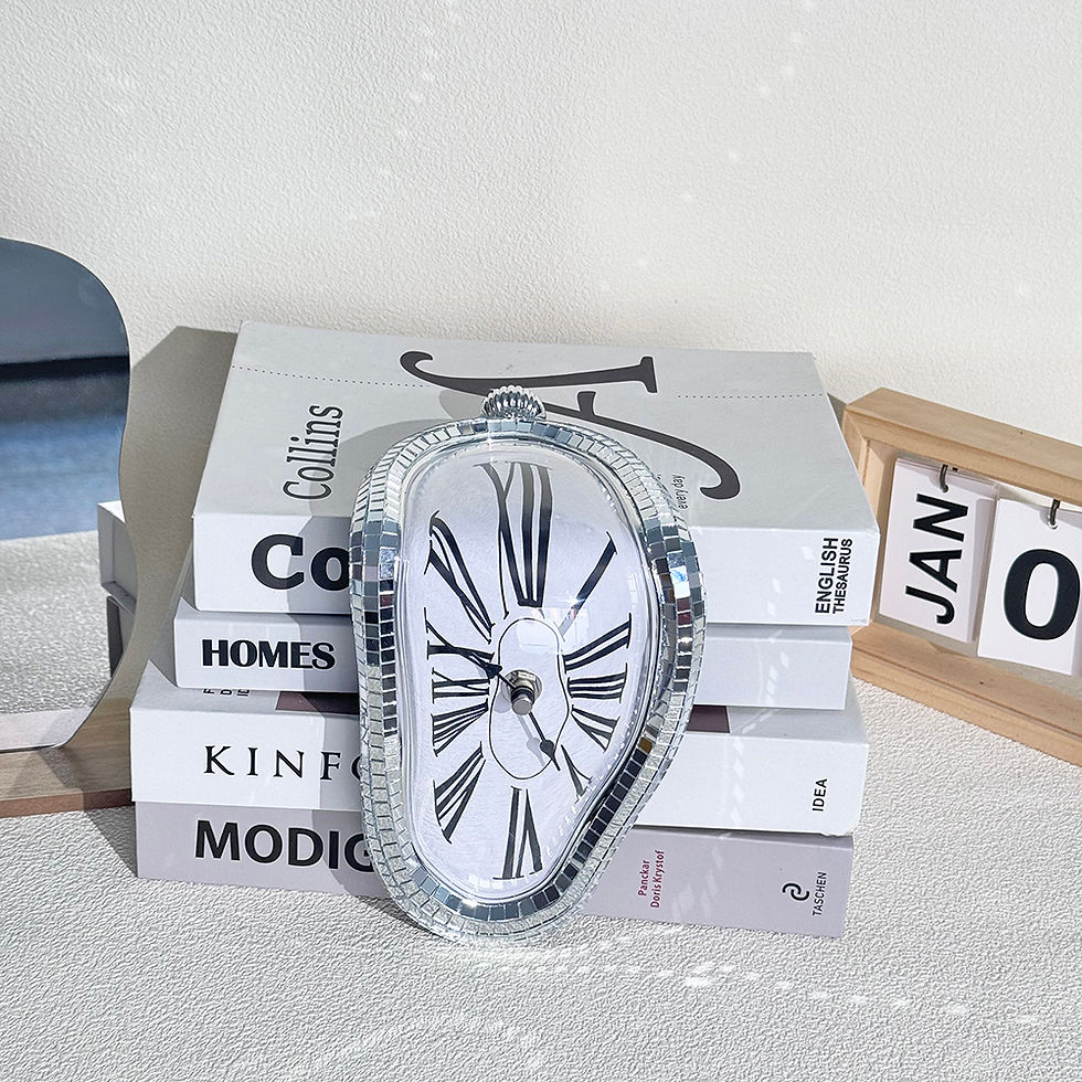 Thumbnail: Melting Disco Clock Funky Home Decor Melted Wall Clock Disco Ball Decor Melting