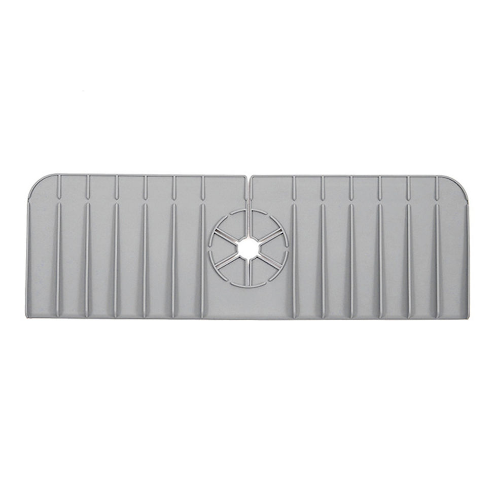 Thumbnail: Kitchen Silicone Faucet Sink Mat Splash Guard Dry Countertop Protector for Bathr