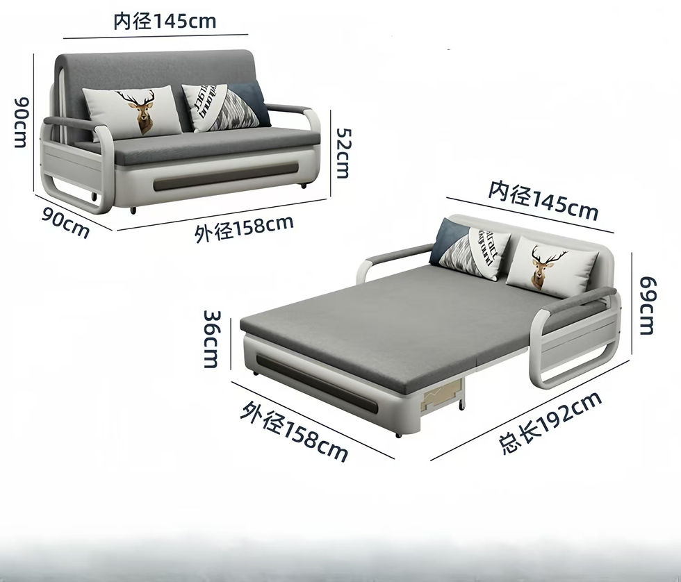 Thumbnail: Sofa Bed 3 Seater Convertible Mechanism Sofabed Folding Sofa Bed Pull Out Livin