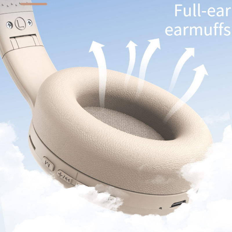Thumbnail: Wireless Bluetooth Headphones Over Ear HIFI Stereo Headsets Noise Reduction Spor