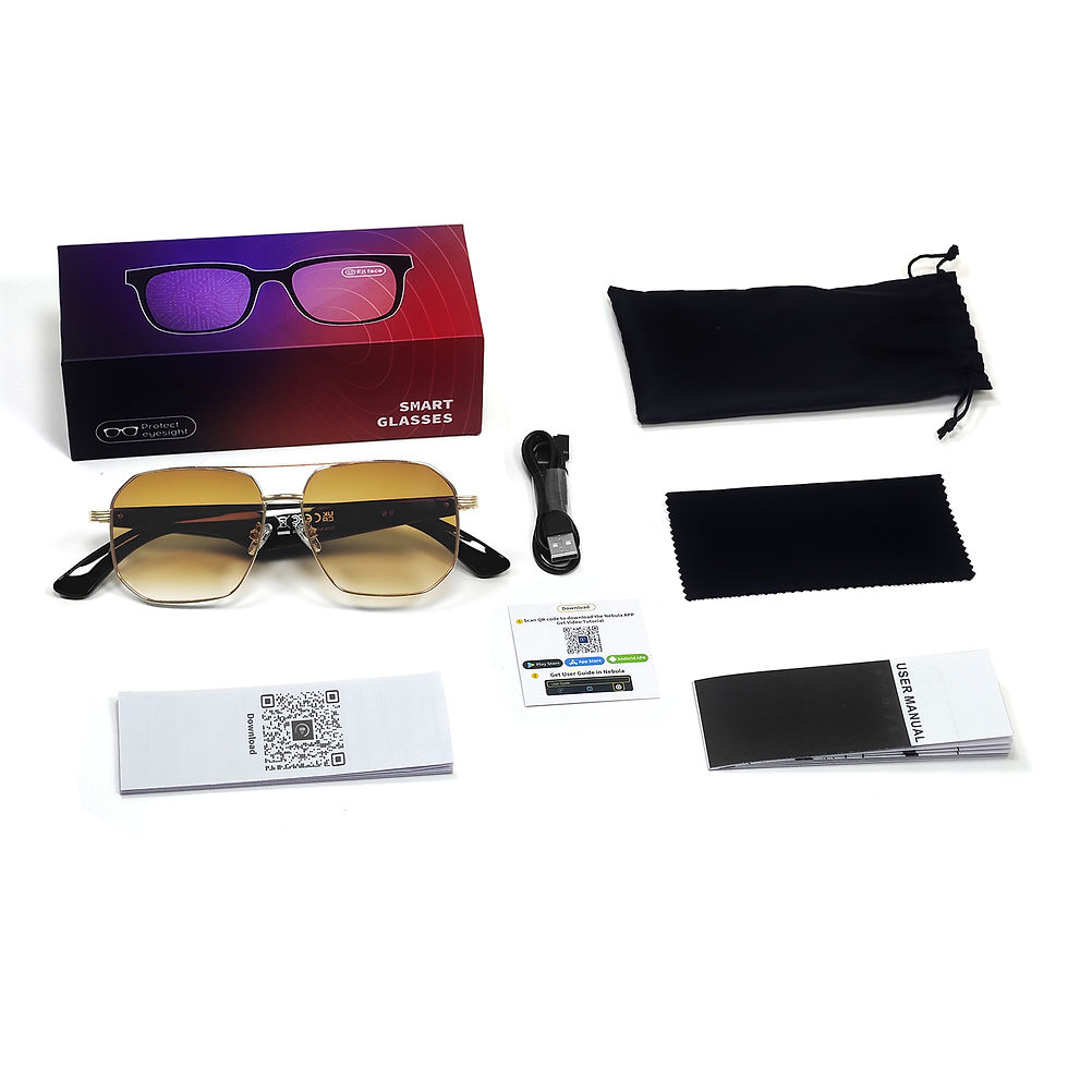 Thumbnail: 2025 Smart Glasses Fashion Luxury Men Women Polygonal Eye Protection Sun Glasses