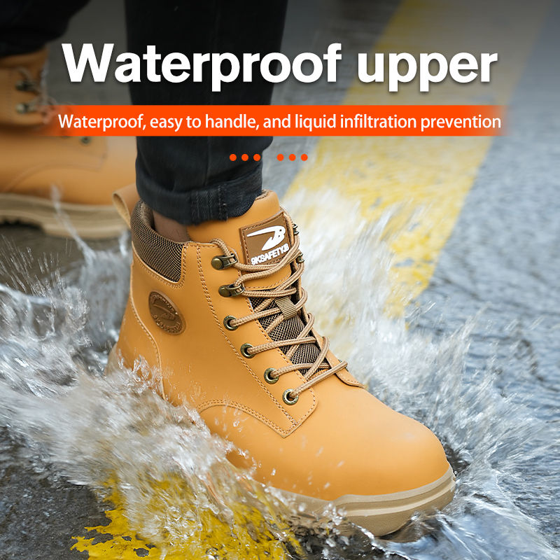 Thumbnail: Safety Shoes Steel Toe Work Shoes Men Lightweight Kevlar-Midsole Industrial Work